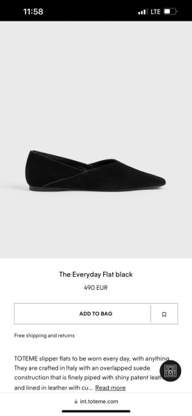 БАЛЕТКИ TOTEME  69070 фото анонса