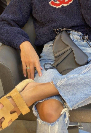 ШЛЕПКИ HERMES  60675 детальное фото товара