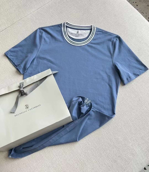МУЖСКАЯ ФУТБОЛКА BRUNELLO CUCINELLI  58546 фото анонса