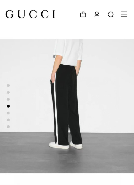 МУЖСКИЕ БРЮКИ GUCCI  75064 фото анонса