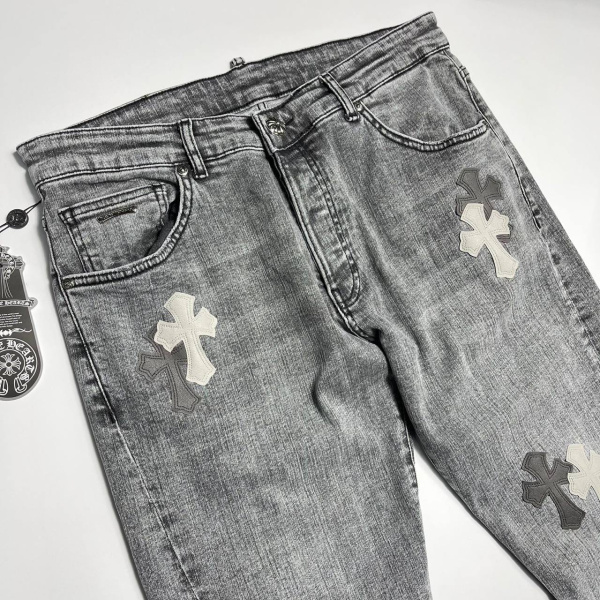 МУЖСКИЕ ДЖИНСЫ CHROME HEARTS  68806 фото анонса