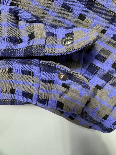 МУЖСКАЯ РУБАШКА УТЕПЛЕННАЯ CHROME HEARTS  74072 фото анонса