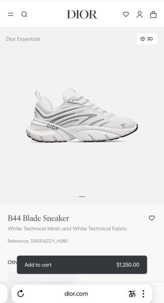 МУЖСКИЕ КРОССОВКИ CHRISTIAN DIOR  77483 фото анонса