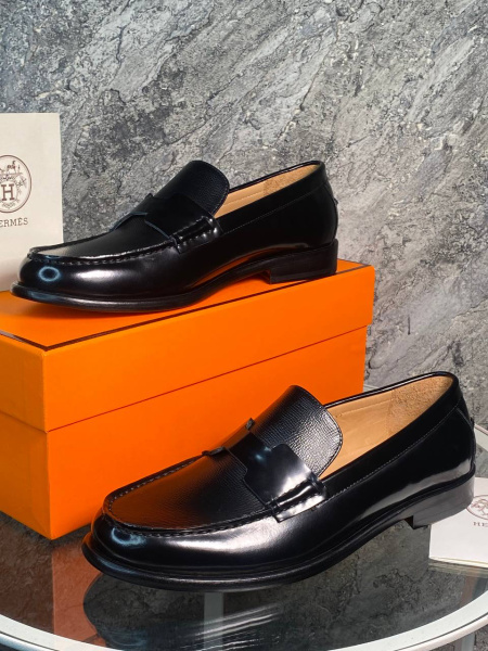 МУЖСКИЕ ЛОФЕРЫ HERMES  73097 фото анонса