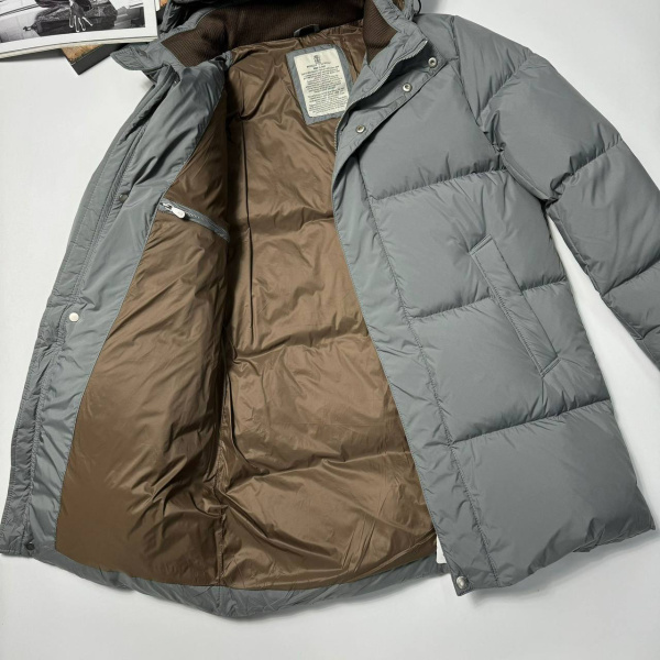 МУЖСКОЙ ПУХОВИК BRUNELLO CUCINELLI  80948 фото анонса