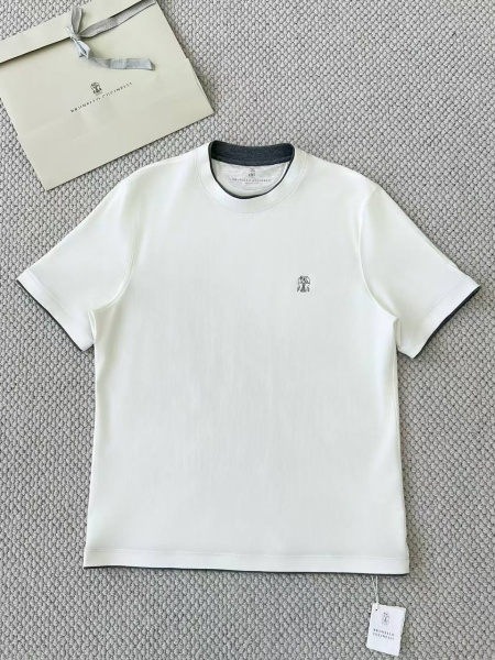 МУЖСКАЯ ФУТБОЛКА BRUNELLO CUCINELLI  75618 фото анонса