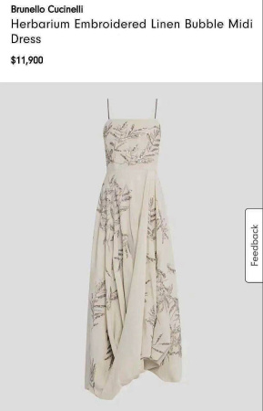 ПЛАТЬЕ BRUNELLO CUCINELLI  76282 детальное фото товара