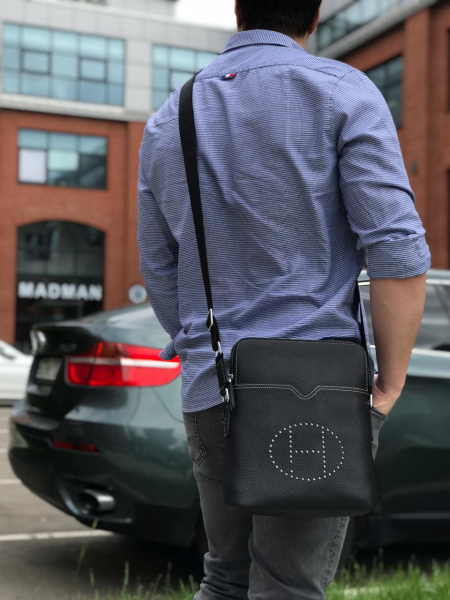 МУЖСКАЯ СУМКА МЕССЕНДЖЕР HERMES  09151 фото анонса