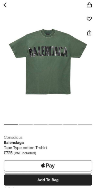 МУЖСКАЯ ФУТБОЛКА BALENCIAGA  68844 фото анонса