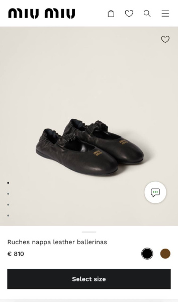 БАЛЕТКИ MIU MIU  73504 фото анонса